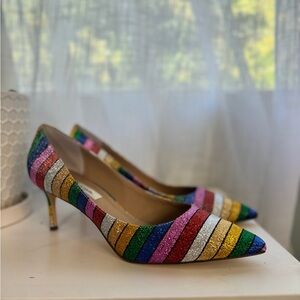 NWOT Nina Rainbow Pumps size 10